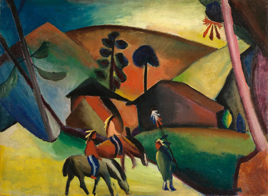 Ata Binen Kızılderililer - August Macke