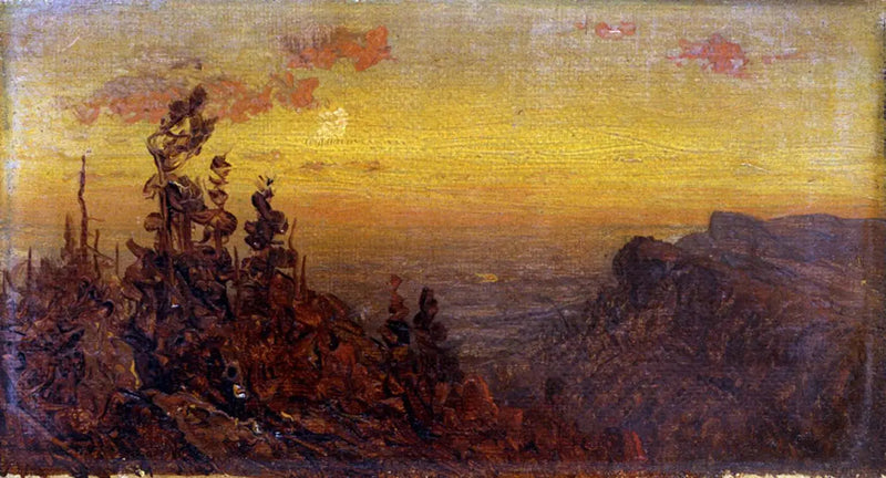 Kamp Ateşi İçinde Hintli - Ayışığı - Sanford Robinson Gifford