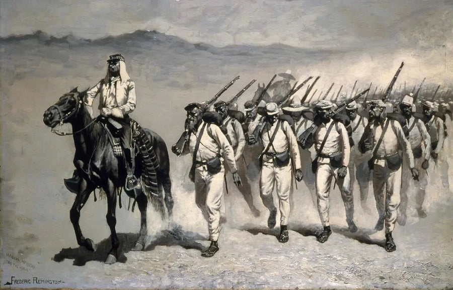 Meksika Piyadeleri « Yürüyüşte » - Frederic Remington