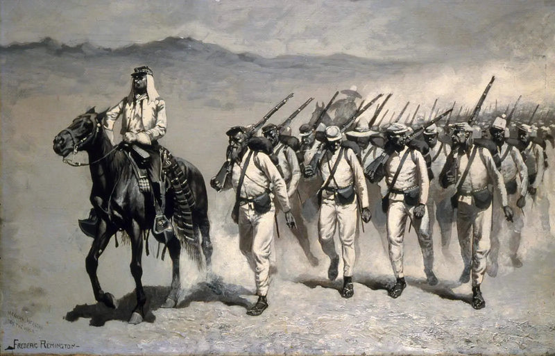 Meksika Piyadeleri « Yürüyüşte » - Frederic Remington