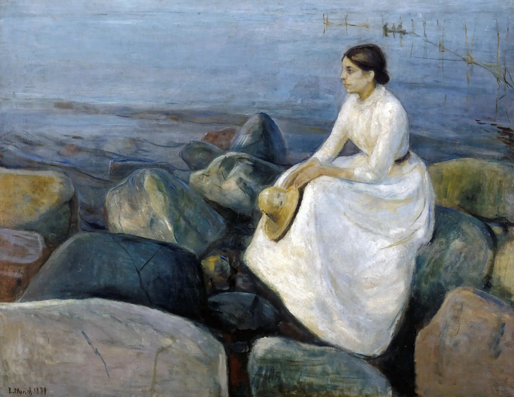 Reproduction du tableau « Inger sur la plage - Edvard Munch » par Alpha Reproduction en peinture à l’huile