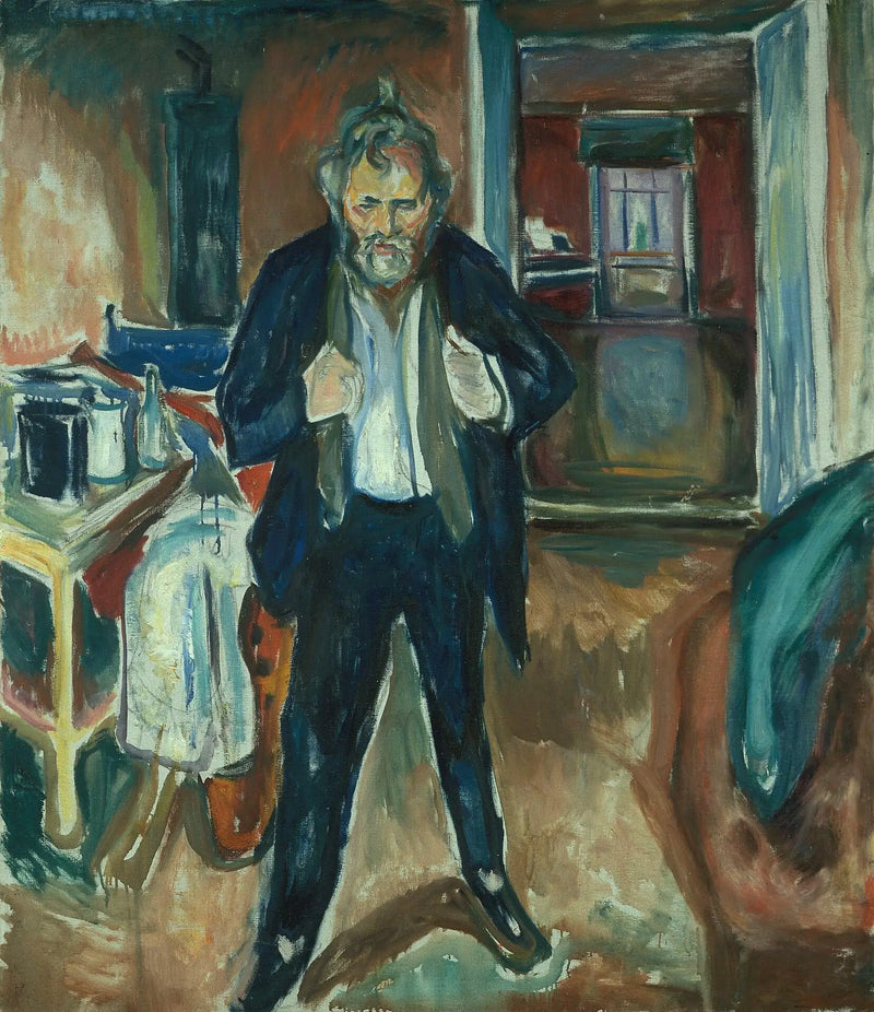 Uykusuzluk. İçsel Kargaşada Otoportre - Edvard Munch