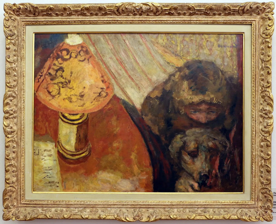 İç Mekan (lamba ışığında) - Pierre Bonnard