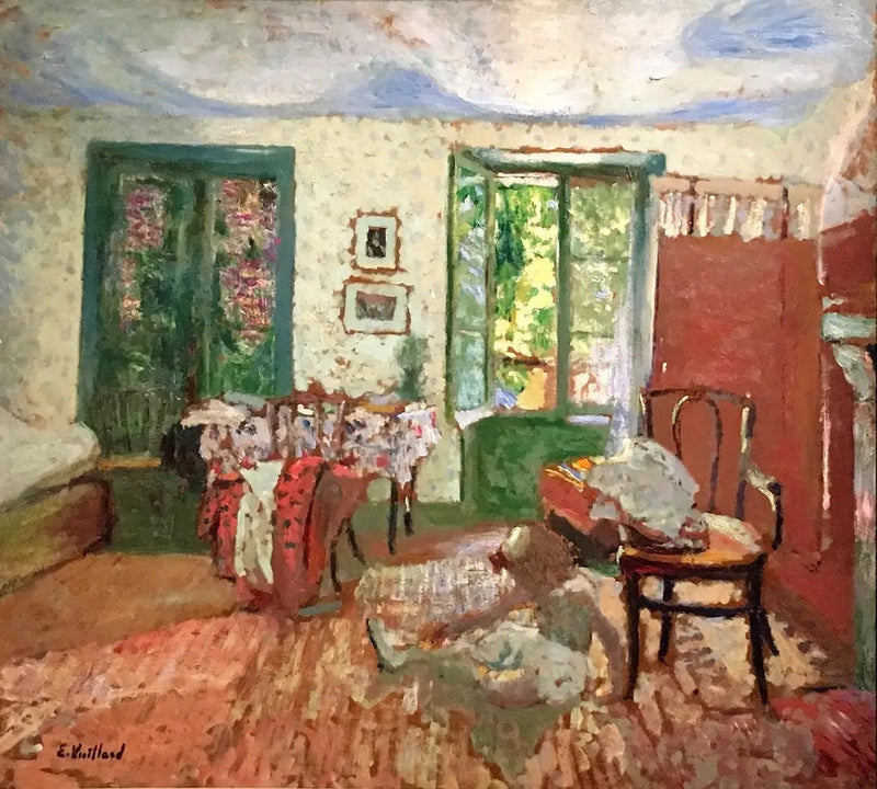 İç Mekan. Bir Sandalyenin Ayaklarında Annette - Édouard Vuillard