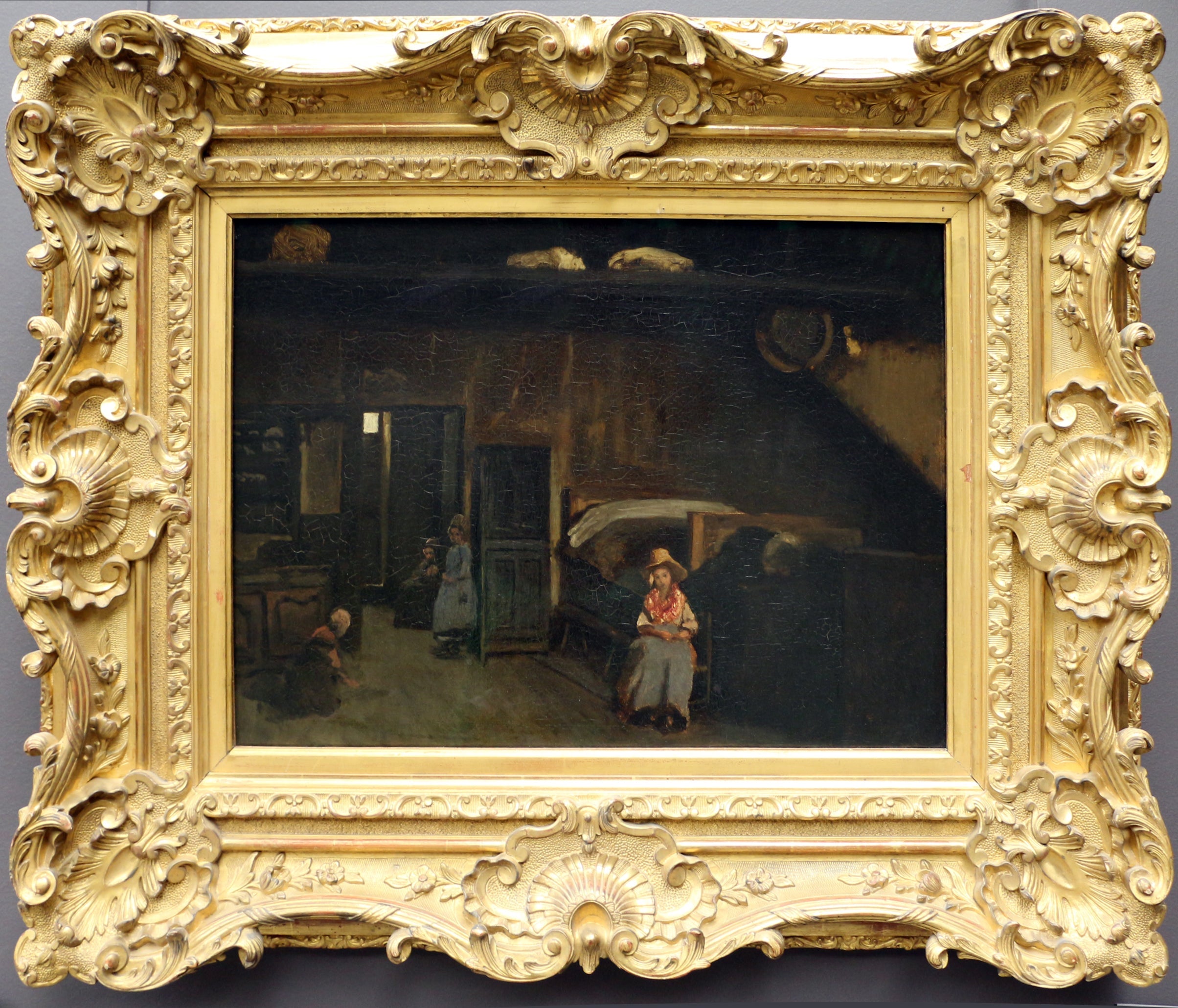 Intérieur au mas Bilier, près de Limoges - Jean-Baptiste Camille Corot