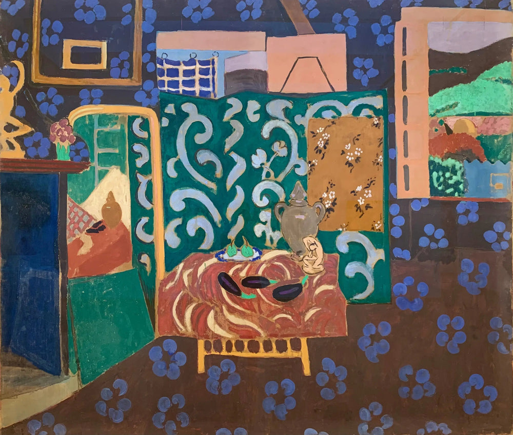 Reproduction du tableau « Intérieur aux aubergines - Henri Matisse » par Alpha Reproduction en peinture à l’huile
