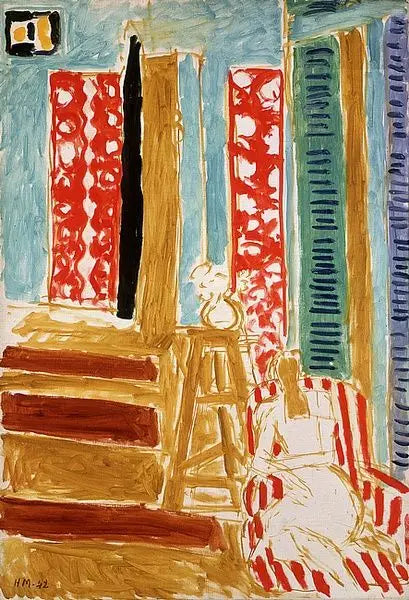 Güneş Çubukları ile İç Mekan - Henri Matisse