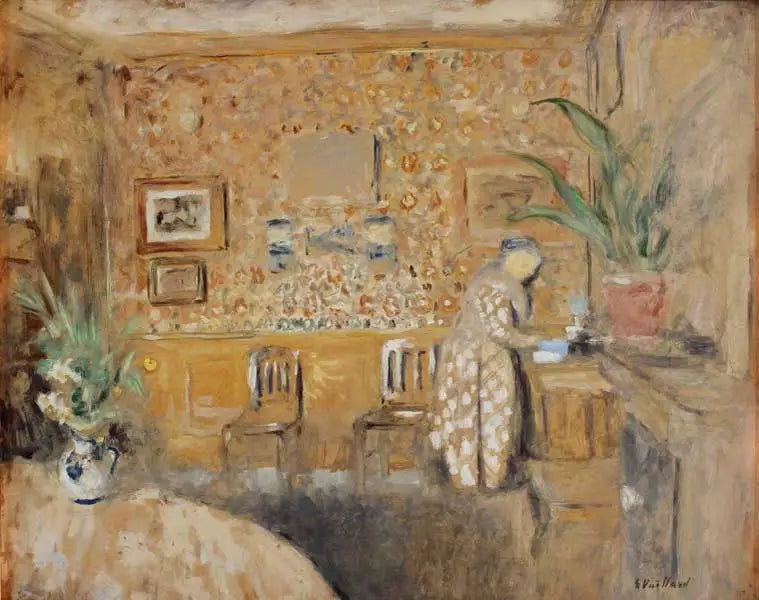 İki Sandalyeli İç Mekan - Édouard Vuillard
