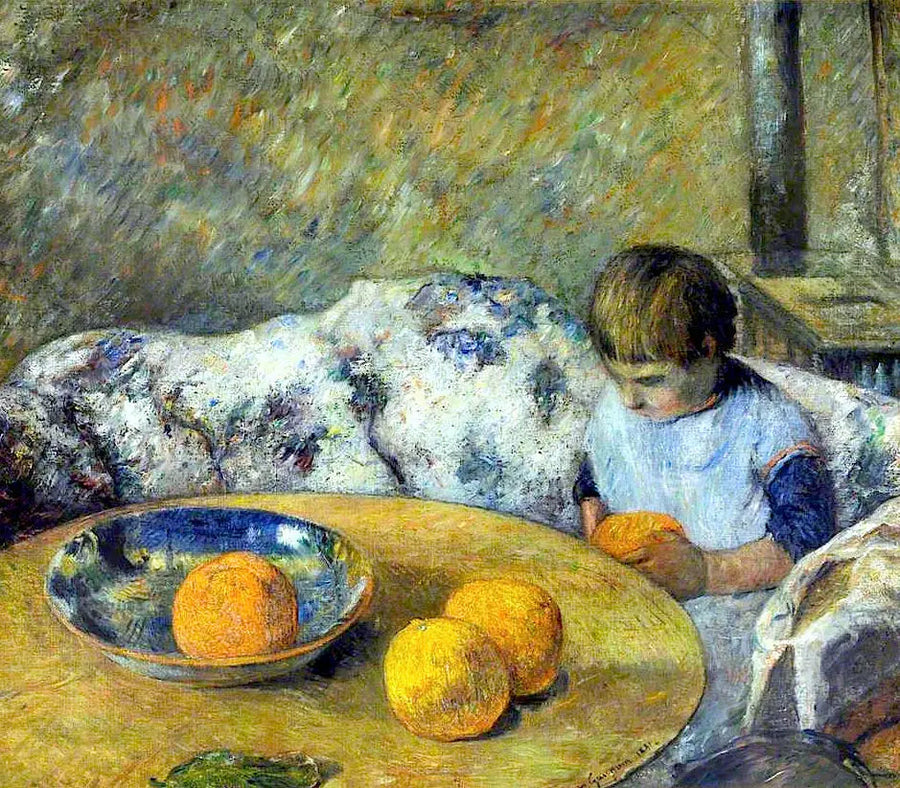 Aline Gauguin ile İç Mekan - Paul Gauguin