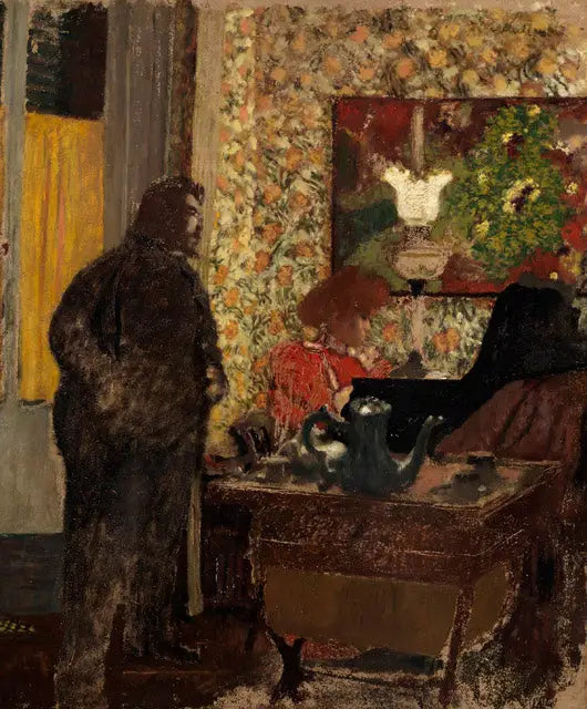 İç Mekan Misia Natanson piyano ile - Édouard Vuillard