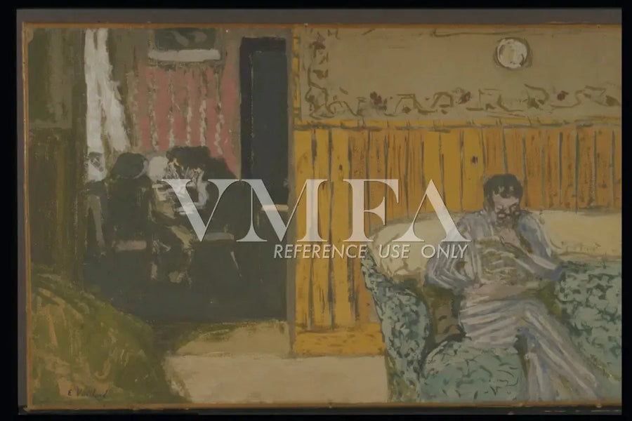 İç Mekanında Bir Adam Okuyor - Édouard Vuillard