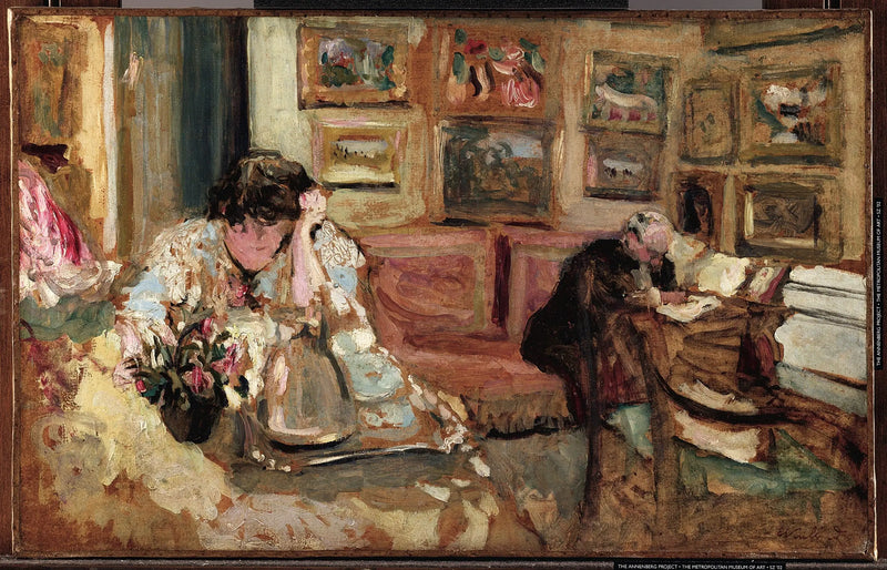 Mme Hessel'in İç Mekânı - Édouard Vuillard