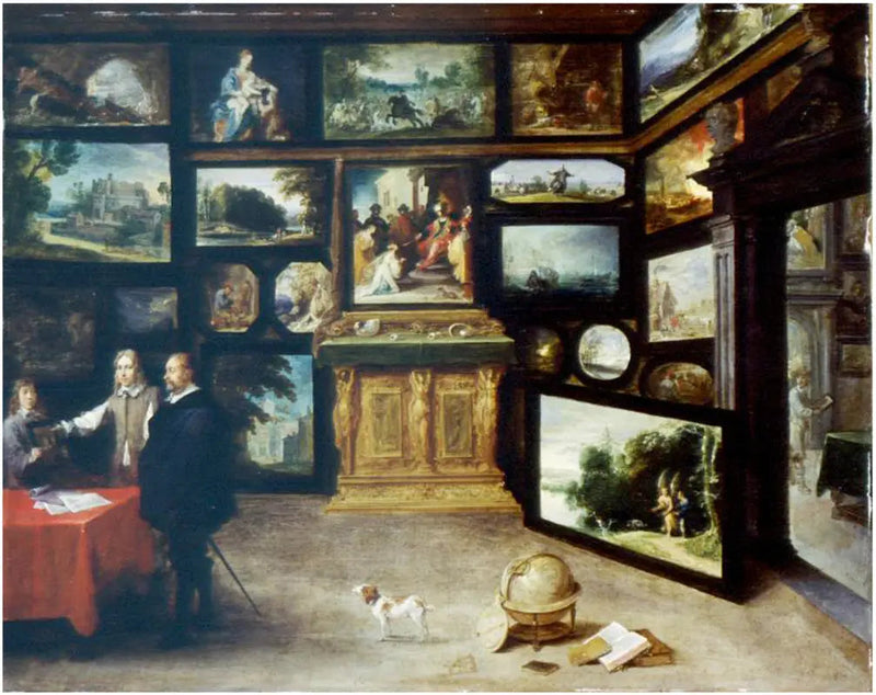 Bir tablo galerisinin içi - David Teniers genç