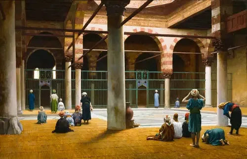 Bir Camii İç Mekanı - Jean-Léon Gérôme