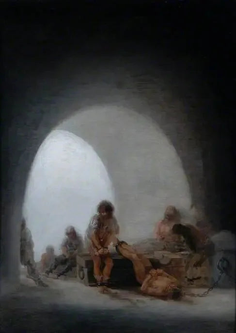 Bir Hapishane İç Görünümü - Francisco de Goya