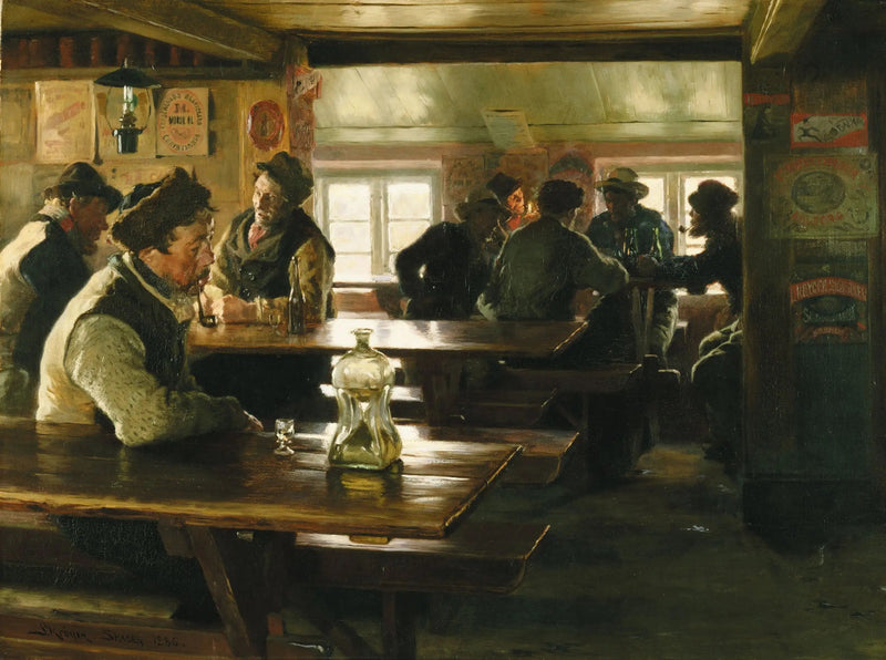 Bir tavernanın içi - Peder Severin Krøyer