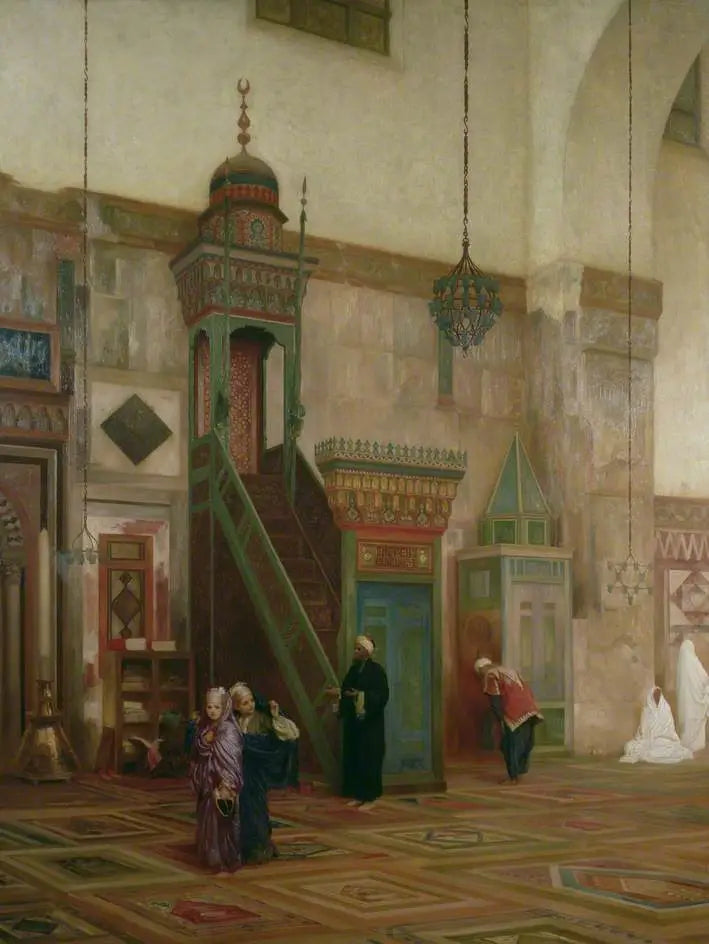 Damas Büyük Camii İç Mekanı - Frederic Leighton