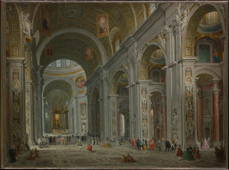 Roma, Aziz Petrus İç Mekanı - Giovanni Paolo Panini