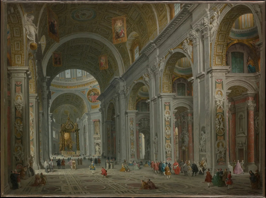 Roma, Aziz Petrus İç Mekanı - Giovanni Paolo Panini