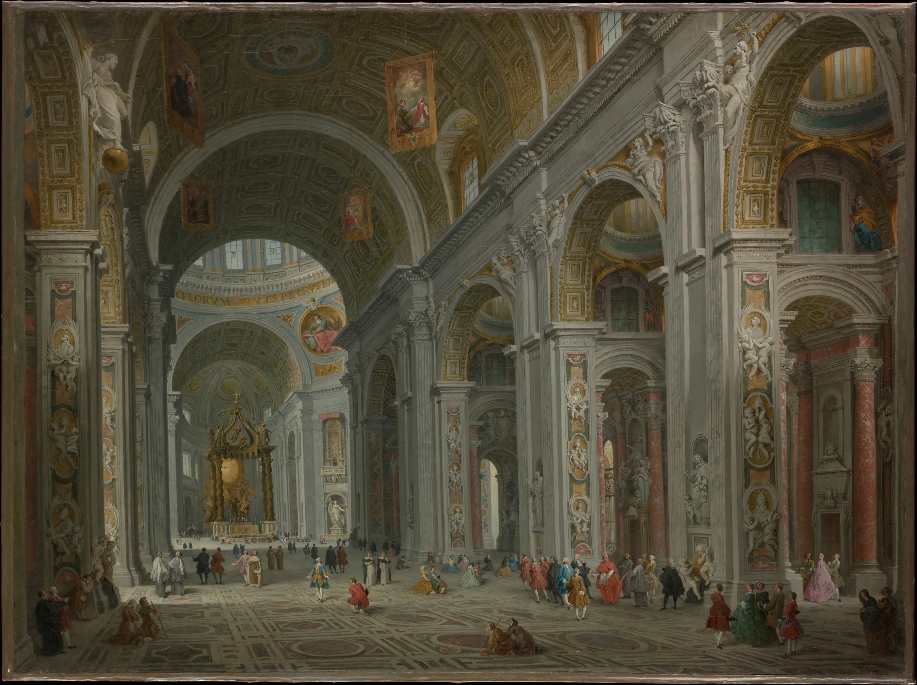 Intérieur de Saint-Pierre Rome - Giovanni Paolo Panini - Alpha Reproduction
