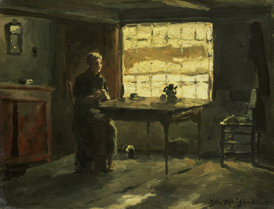 Intérieur de ferme - Johan Hendrik Weissenbruch