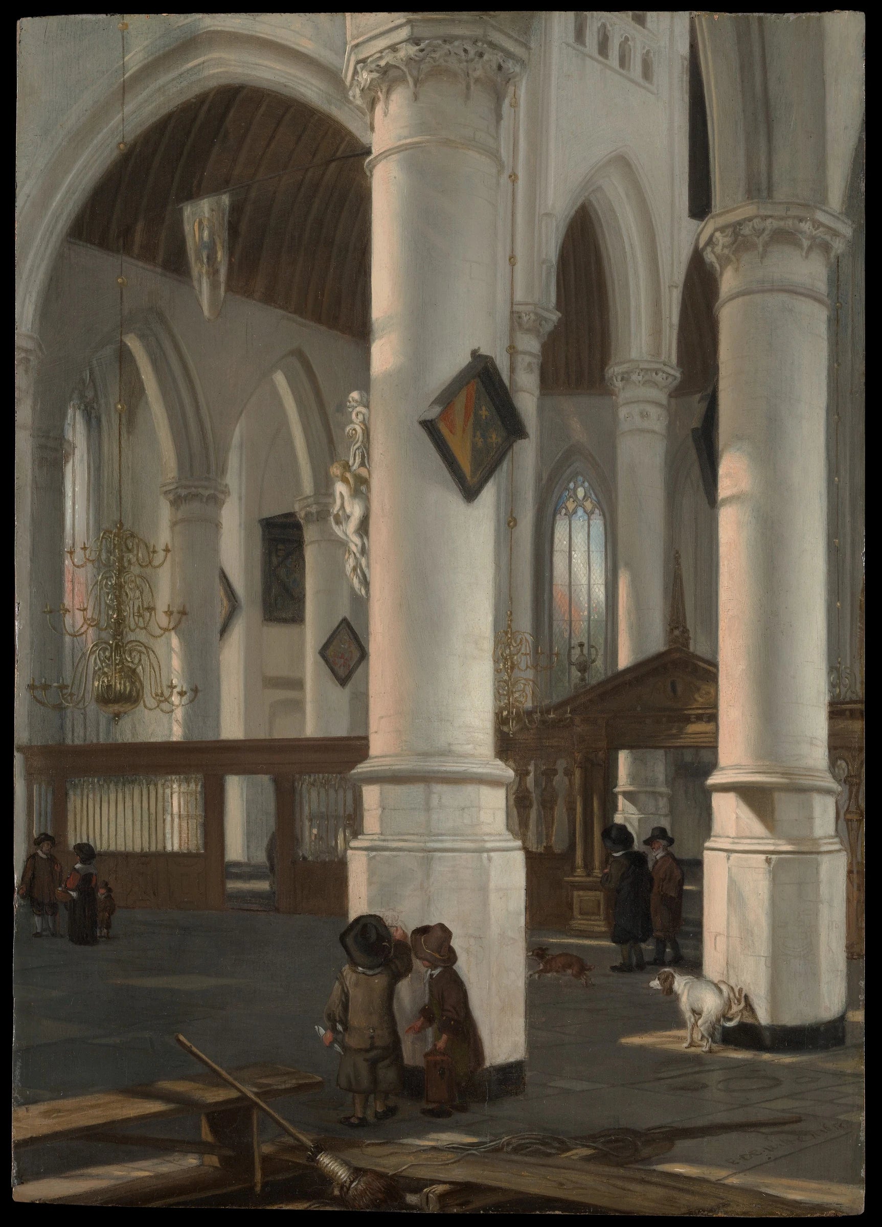 Intérieur de l'Oude Kerk, Delft - Emanuel de Witte