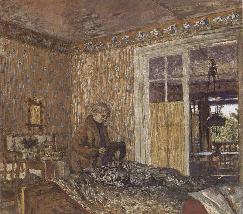 Gri havalarda iç mekan, Vaucresson - Édouard Vuillard