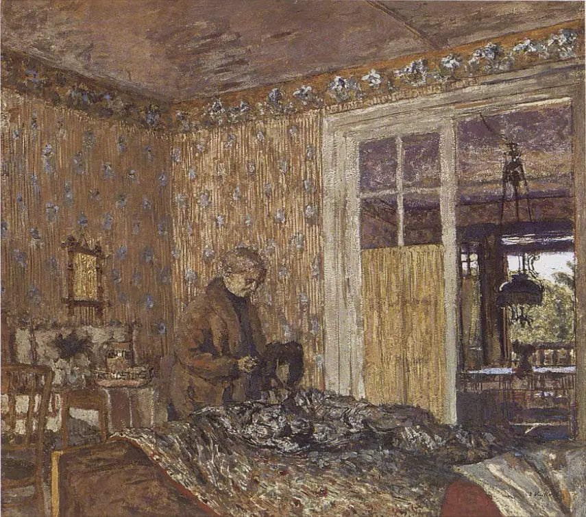 Gri havalarda iç mekan, Vaucresson - Édouard Vuillard