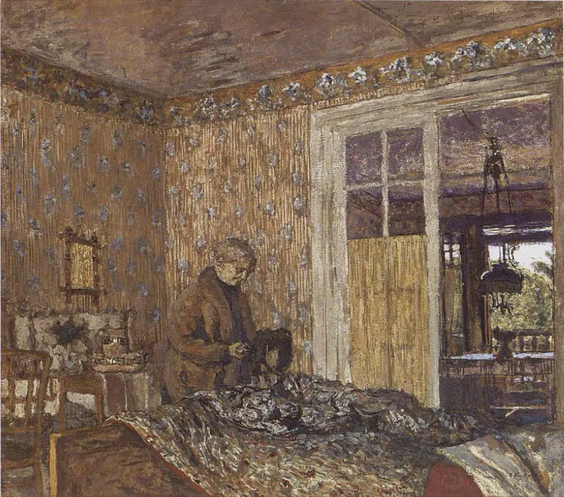 Gri havalarda iç mekan, Vaucresson - Édouard Vuillard