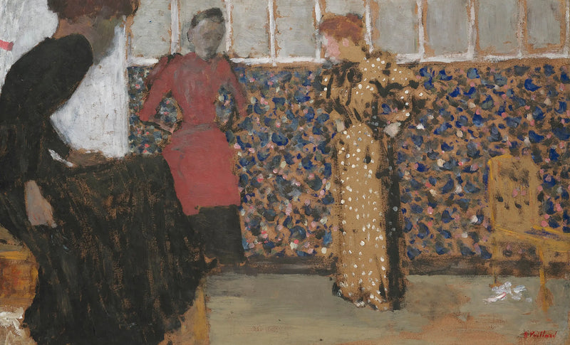 İç Mekan, Konuşan Üç Kadın - Édouard Vuillard