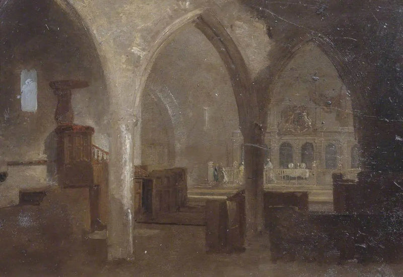 Gotik Kilise İçi - J. M. W. Turner