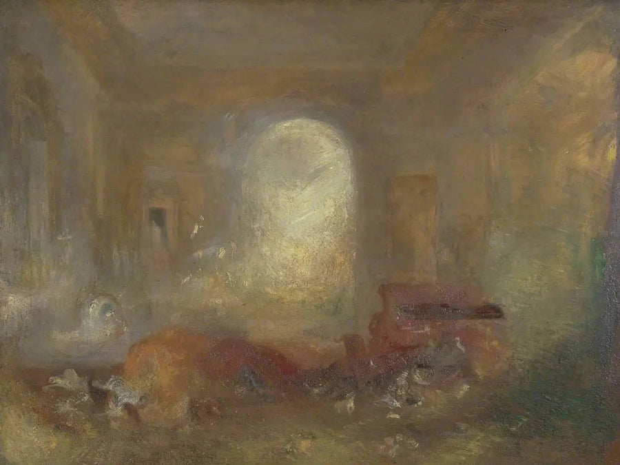 Büyük Bir Ev İçinde: Çizim Salonu, East Cowes Kalesi - J. M. W. Turner
