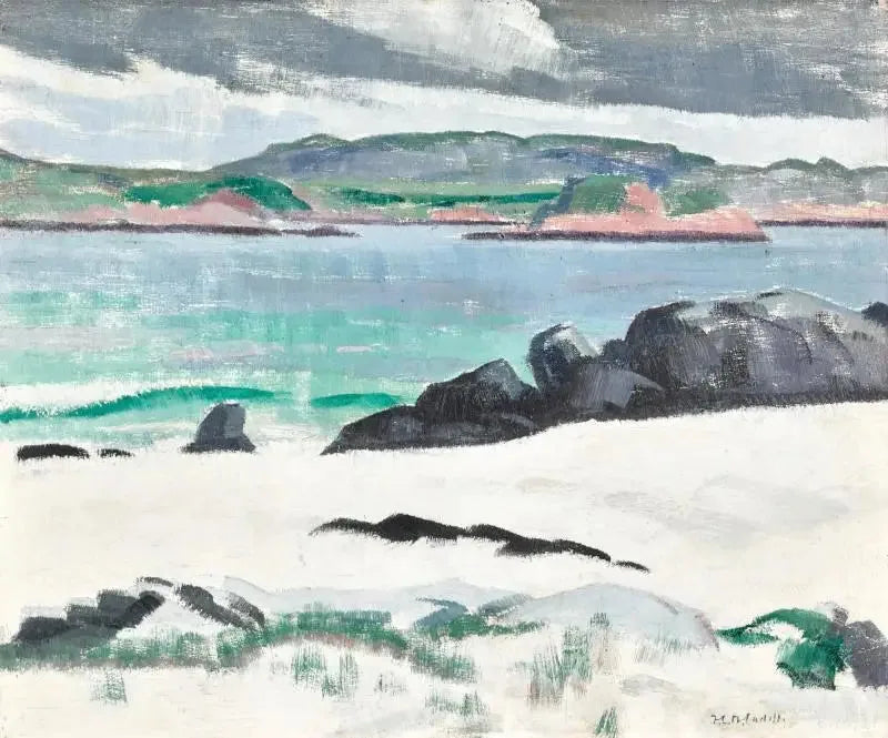 Iona, Cows Rock ve Ross de Mull - Francis Cadell