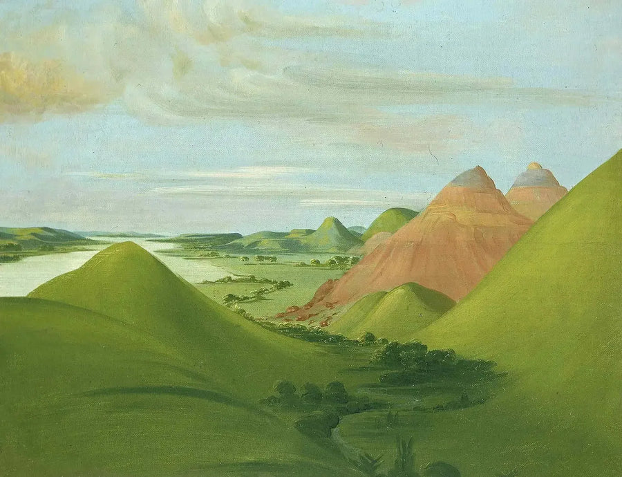 Iron Bluff, Saint-Louis'in 1200 mil üzerinde - George Catlin