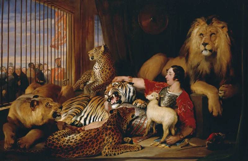 Isaac van Amburgh ve Hayvanları - Edwin Henry Landseer