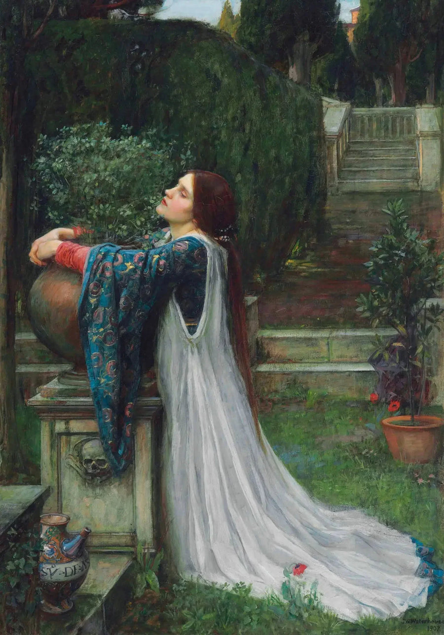 Isabelle ve Fesleğen Saksısı - John William Waterhouse