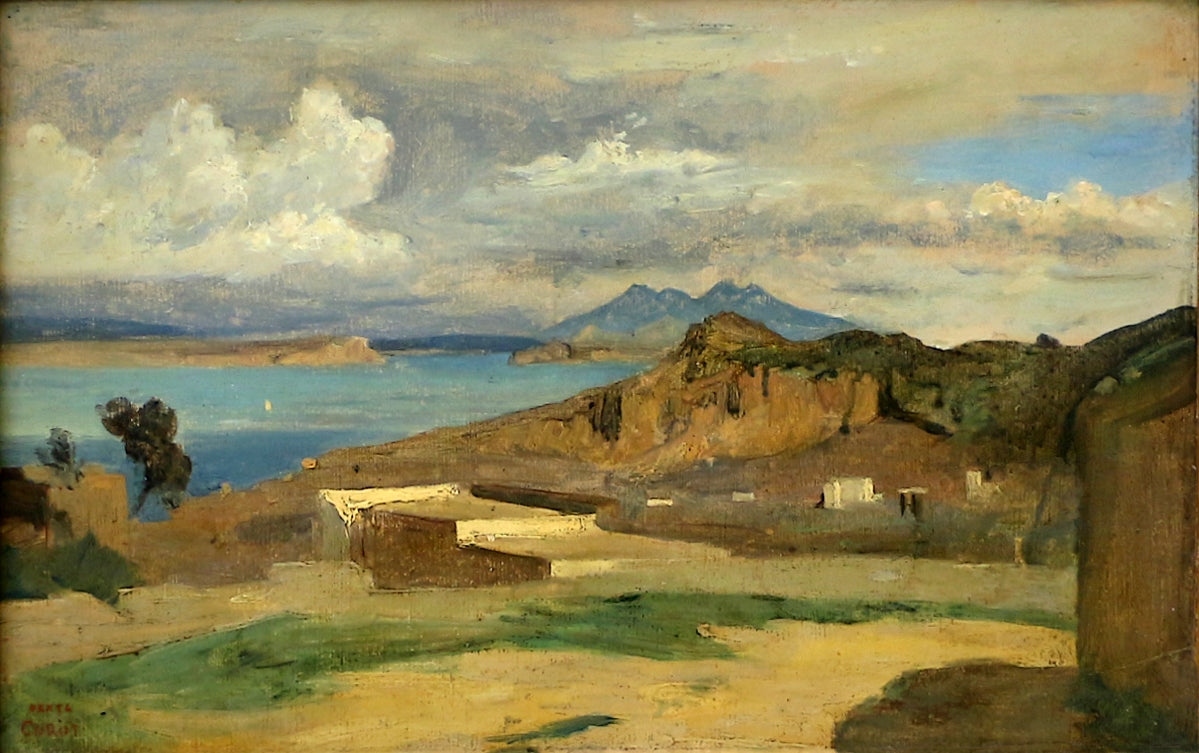 Ischia, vue prise des pentes du mont Epomeo - Jean-Baptiste Camille Corot