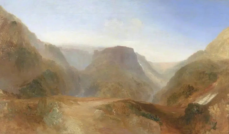 İtalyan Manzarası, muhtemelen Civita di Bagnoregio - J. M. W. Turner
