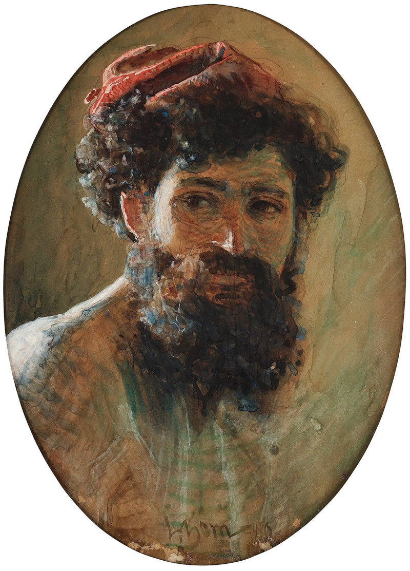 İtalyan şapka kırmızı ile - Anders Zorn