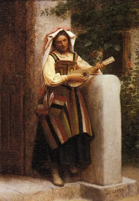 Mandalin çalan İtalyan - Jean-Léon Gérôme