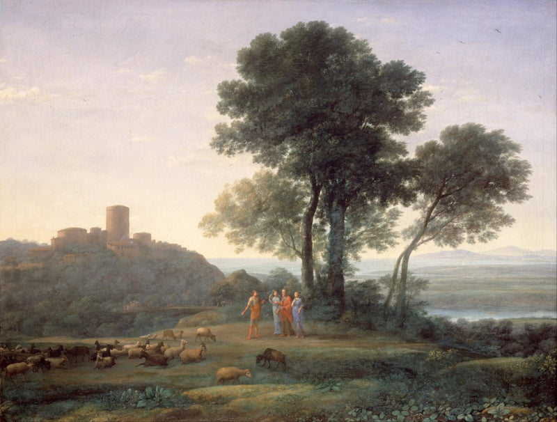 Yakup Laban ve kızlarıyla - Claude Lorrain
