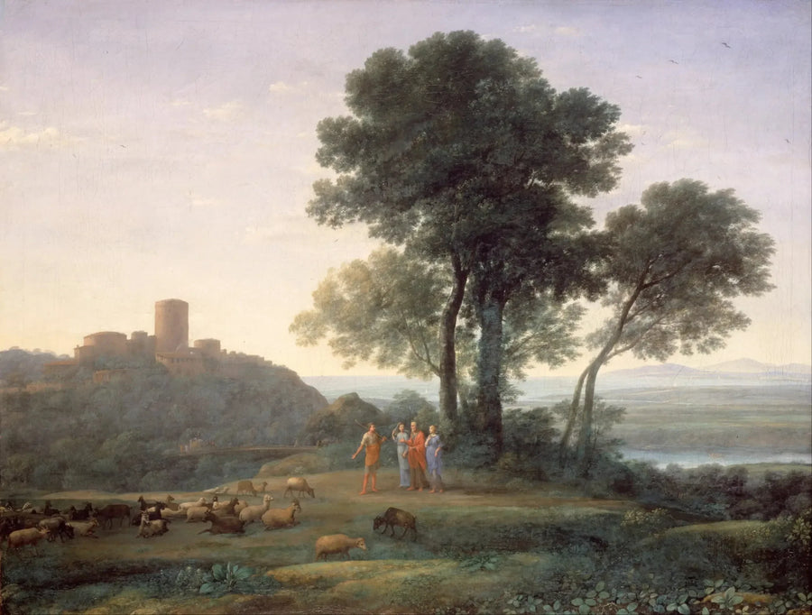 Yakup Laban ve kızlarıyla - Claude Lorrain