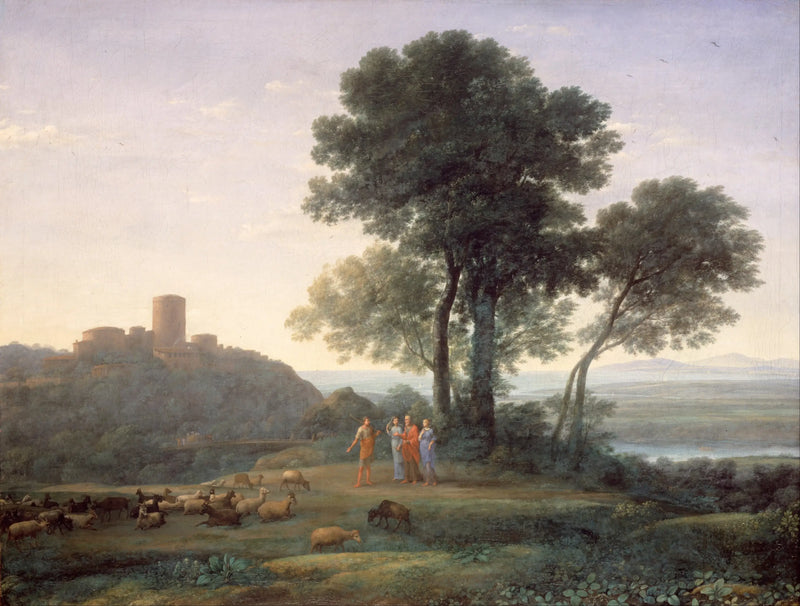 Yakup Laban ve kızlarıyla - Claude Lorrain