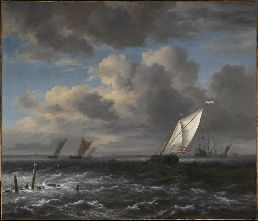 Mer démontée - Jacob van Ruisdael