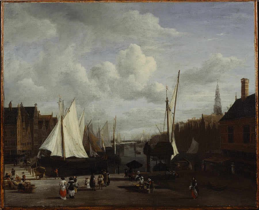 Quai à Amsterdam - Jacob van Ruisdael