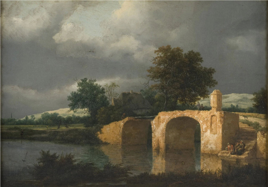 Le Pont de pierre - Jacob van Ruisdael
