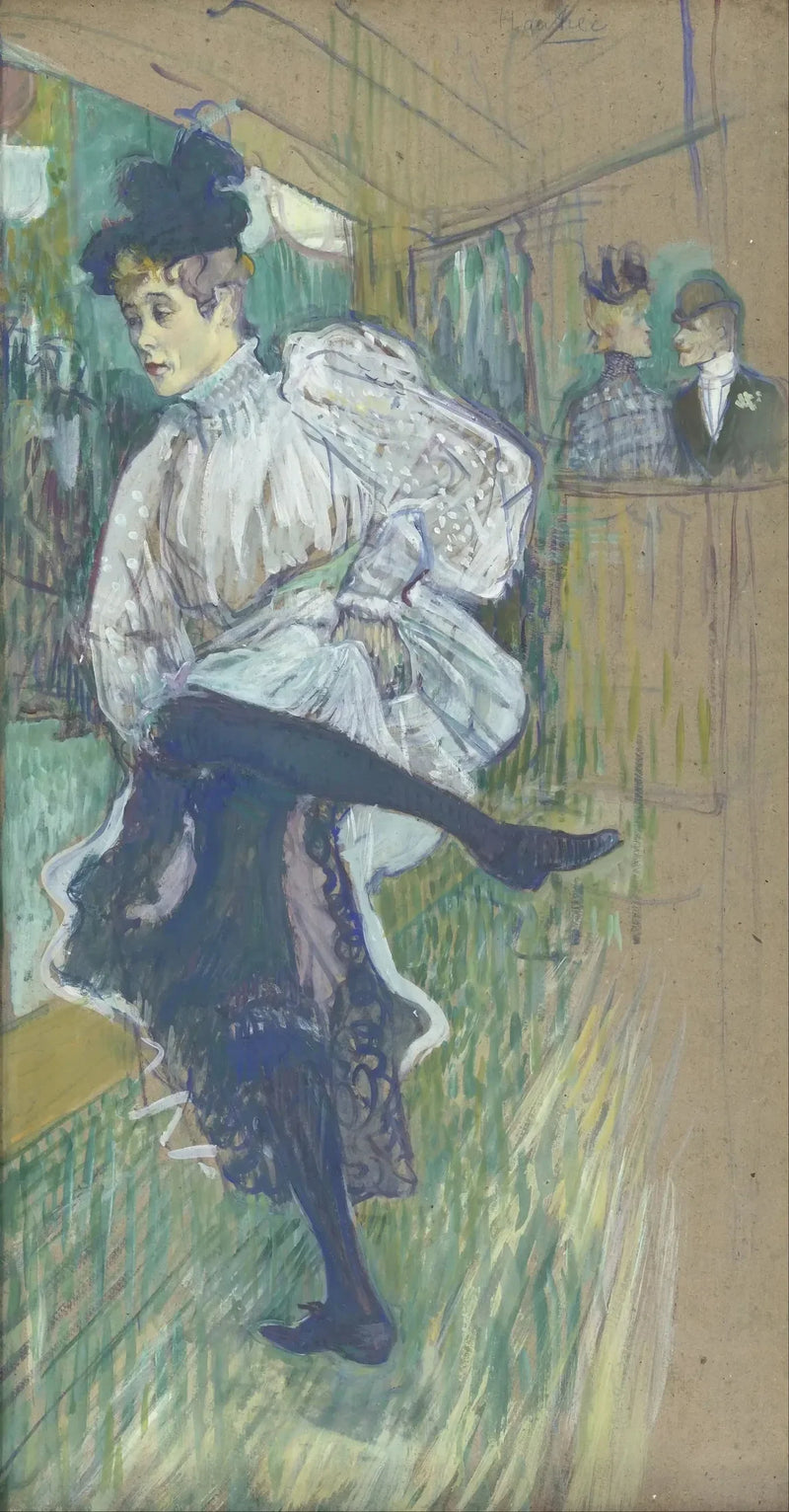 Jane Avril dansıyor - Henri de Toulouse-Lautrec