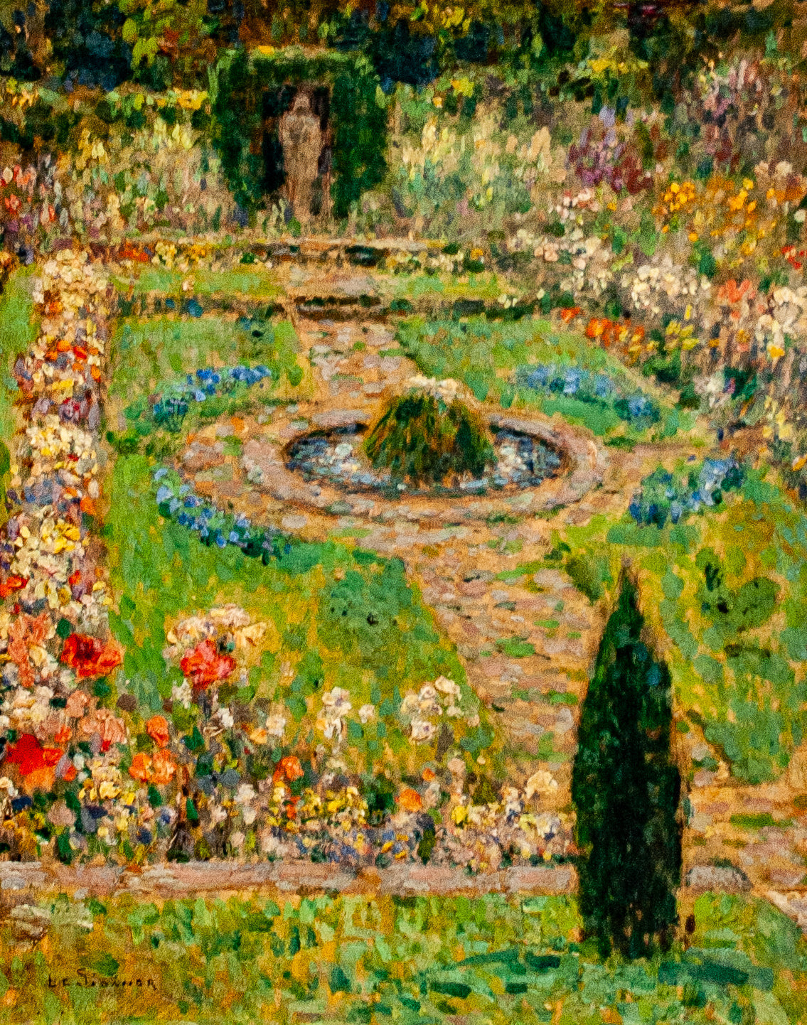 Jardin à Hampton Court - Henri Le Sidaner