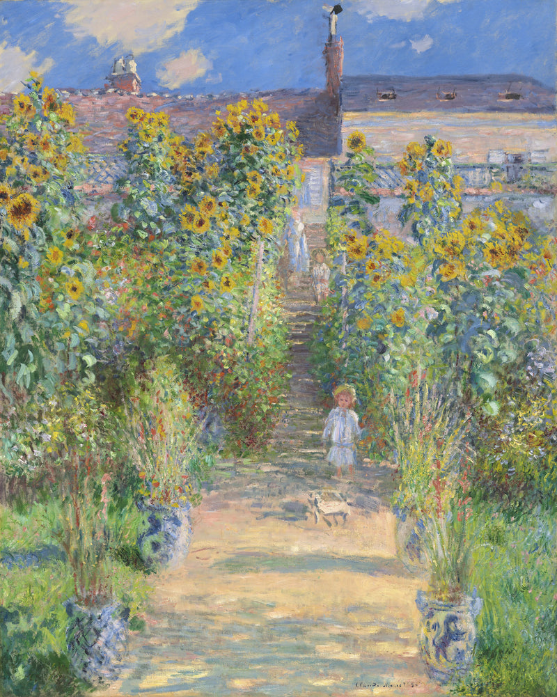 Vétheuil W685'teki Sanatçının Bahçesi - Claude Monet