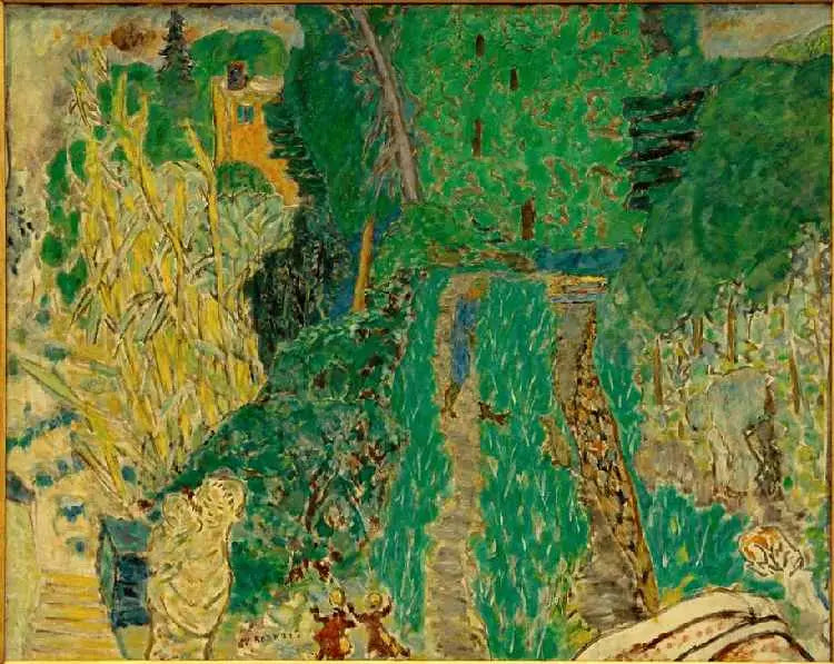 Küçük Köprüde Bahçe - Pierre Bonnard